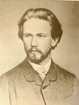 Pyotr Ilyich Tchaikovsky all'et di 26 anni 