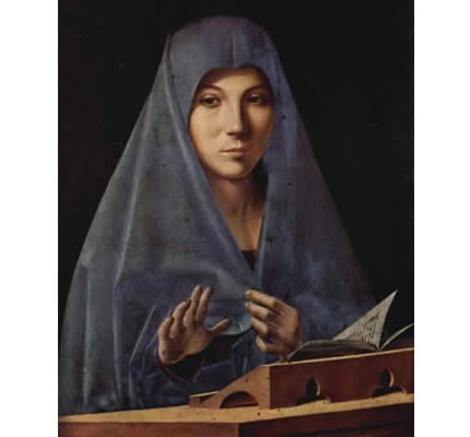 La Vergine annunciata di Antonello da Messina a Palazzo Abatellis a Palermo