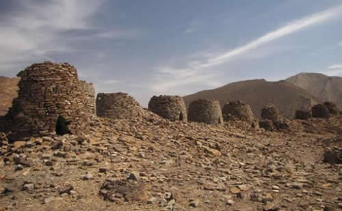 Costruzioni risalenti al IV millennio a.C. a Oman nella penisola arabica