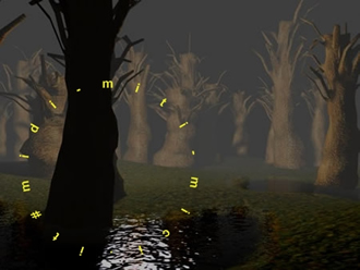 La foresta incantata, immagine da computergrafica di Daniele La Grassa
